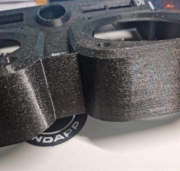 Zündapp Tachogehäuse Typ 537 mit weißen Licht und Wasserzeichen, sowie den Blinkerpfeilen mittig wie Original , Struktur-PETG !